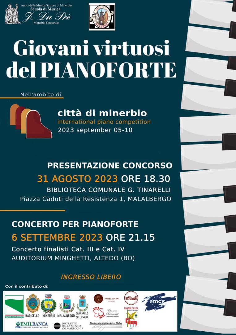 Presentazione del concorso pianistico internazionale "Città di Minerbio" a Malabergo