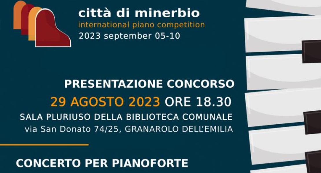 Presentazione del concorso pianistico internazionale "Città di Minerbio" a Granarolo