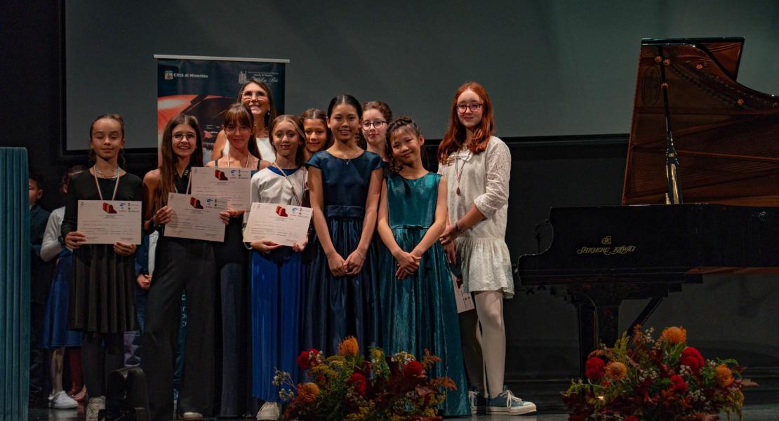Premiazione Rassegna internazionale per giovani pianisti Città di Minerbio 2025