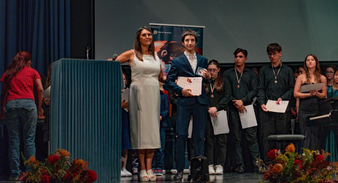 Premiazione Rassegna internazionale per giovani pianisti Città di Minerbio 2025