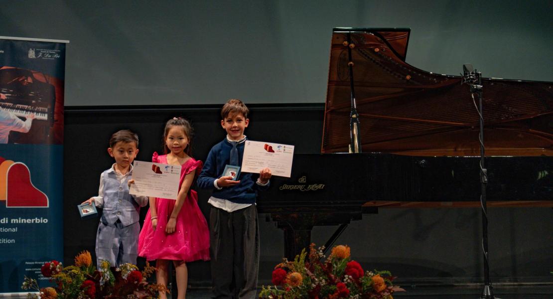 Premiazione Rassegna internazionale per giovani pianisti Città di Minerbio 2025