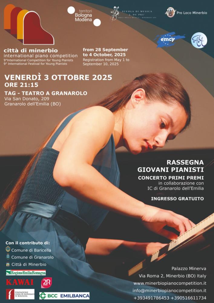 Rassegna giovani pianisti 2025 Granarolo